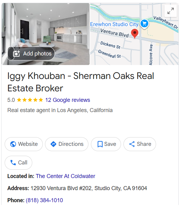 Google Reviews for Iggy Khouban